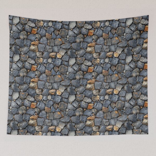 Item preview, Rugged Natural Stone Wall with Earth Tones designed and sold by NTGUILTY.