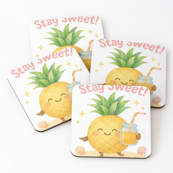 Item preview, Summer Vibes Pineapple Drink designed and sold by MeroroGraphics.