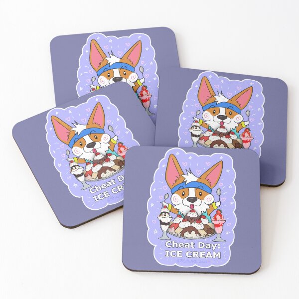 Item preview, Corgi Cheat Day: ICE CREAM designed and sold by SPufferART.