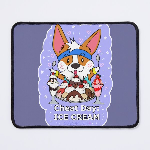 Item preview, Corgi Cheat Day: ICE CREAM designed and sold by SPufferART.