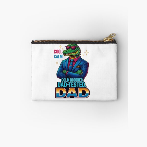 Item preview, Cold-Blooded Dad – Funny Retro Alligator Father Design designed and sold by JenniferCreaArte .