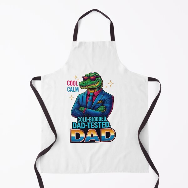 Item preview, Cold-Blooded Dad – Funny Retro Alligator Father Design designed and sold by JenniferCreaArte .