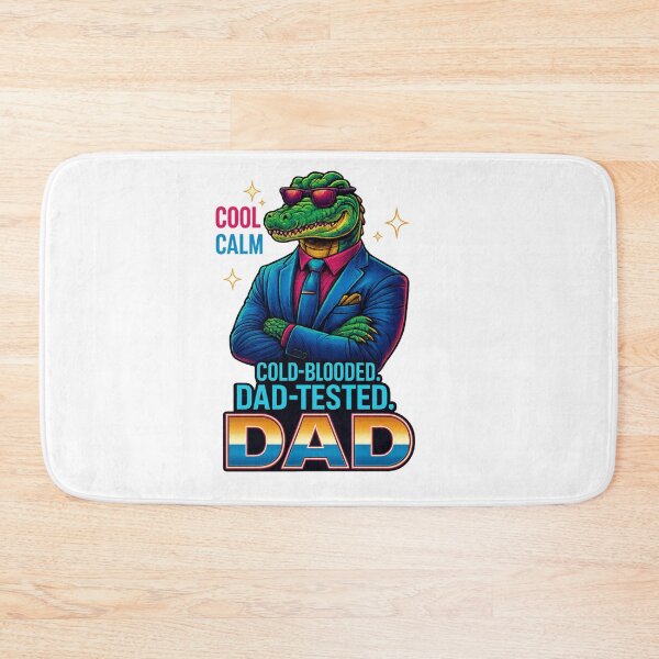 Item preview, Cold-Blooded Dad – Funny Retro Alligator Father Design designed and sold by JenniferCreaArte .