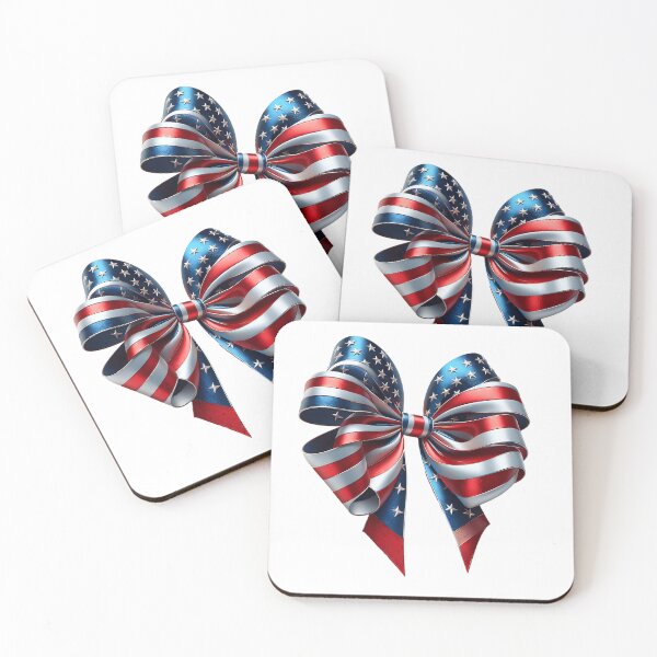 Item preview, Patriotic Bow Tshirt, Coquette Patriotic Shirt designed and sold by MindfullyCreated.