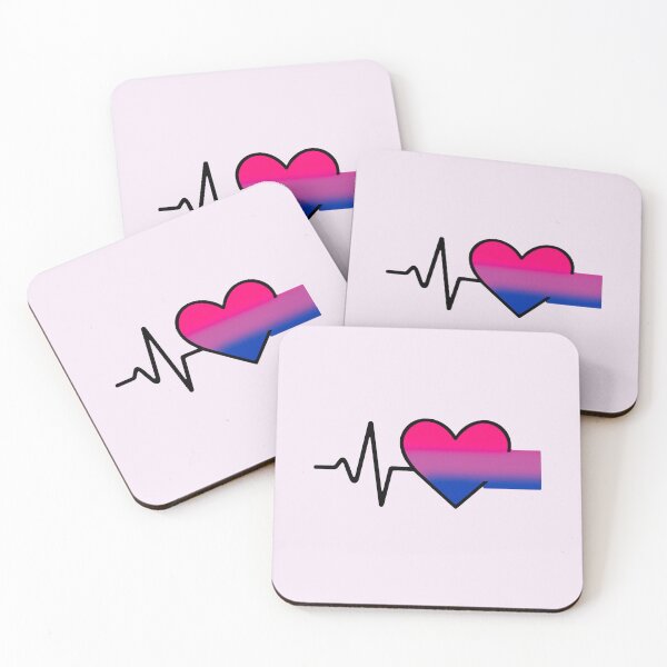 Item preview, Bisexual: LGBTQ+ Heartbeat Collection designed and sold by DesgnsxGifts.