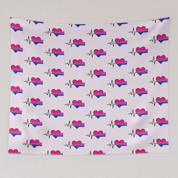 Item preview, Bisexual: LGBTQ+ Heartbeat Collection designed and sold by DesgnsxGifts.
