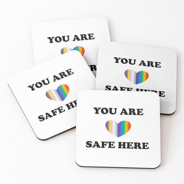 Item preview, You are safe here - inclusive LGBTQ safe space designed and sold by Inspirationmotivation.