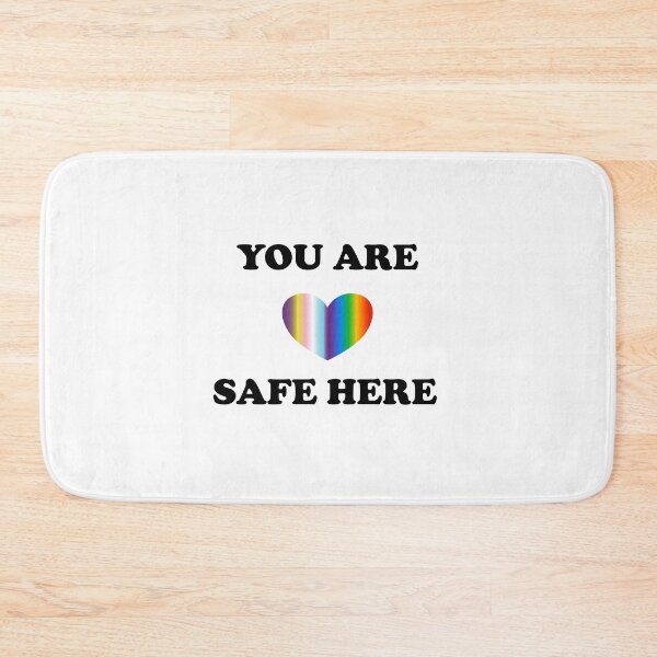 Item preview, You are safe here - inclusive LGBTQ safe space designed and sold by Inspirationmotivation.