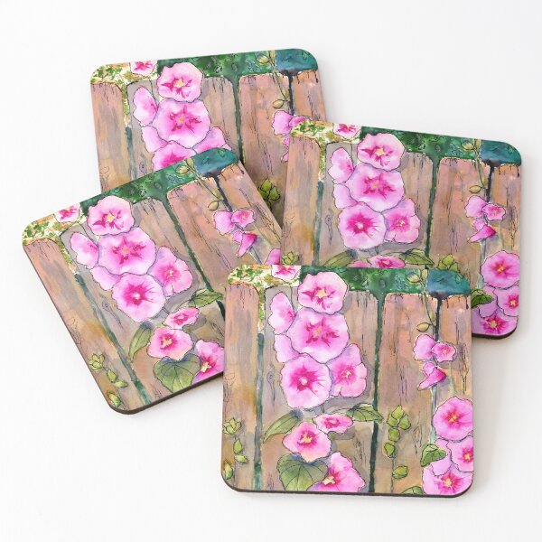 Item preview, Hollyhocks designed and sold by Artbydekloe.
