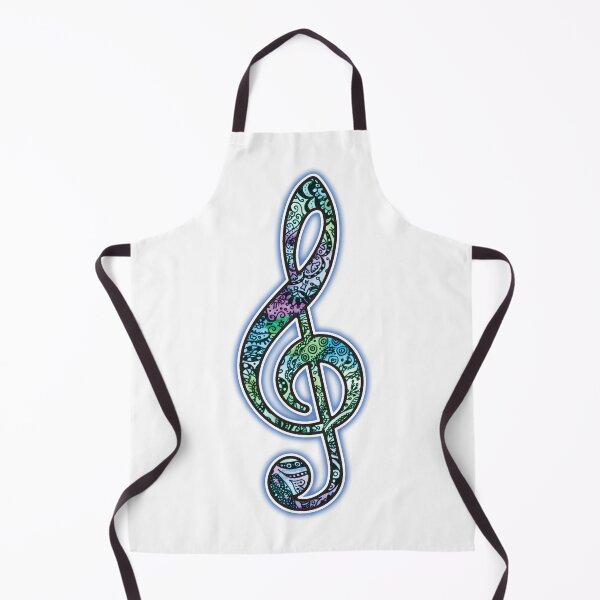 Item preview, Colorful Treble Clef Music Symbol for Music Lovers designed and sold by PinkWinkDesigns.