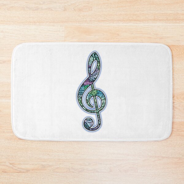 Item preview, Colorful Treble Clef Music Symbol for Music Lovers designed and sold by PinkWinkDesigns.