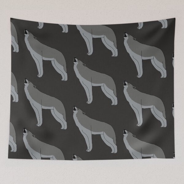Item preview, Howling Grey Wolf designed and sold by Leapingdoe.
