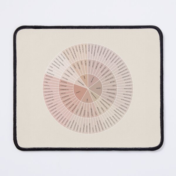 Item preview, Wheel of Emotions + Feelings | Neutral + Monochrome on Sand | American English | Original designed and sold by KindToYourMind.