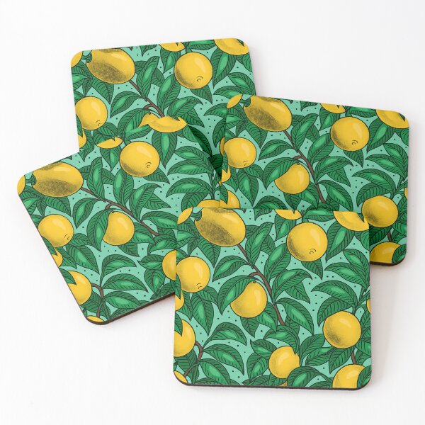 Item preview, Lemon Grove Whimsy Bold Citrus Fruit Pattern designed and sold by Code4Designs.