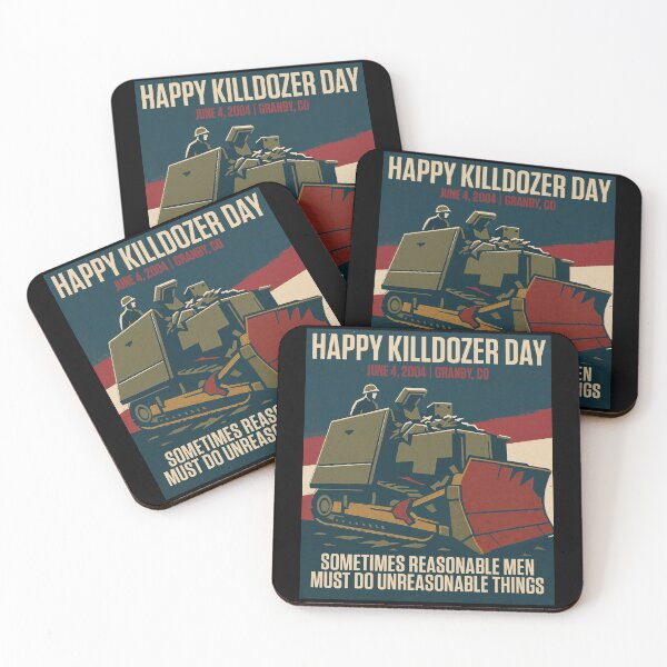 Item preview, Happy Killdozer Day Poster – Retro Style Tribute to June 4, 2004	 designed and sold by HappyResistance.