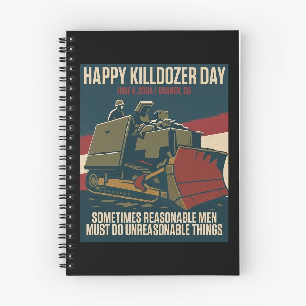 Item preview, Happy Killdozer Day Poster – Retro Style Tribute to June 4, 2004	 designed and sold by HappyResistance.