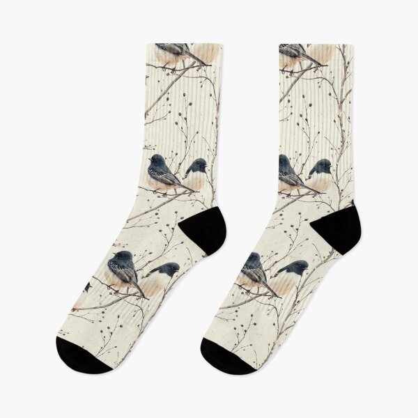 Item preview, Monochromatic Birds on Bare Branches Pattern designed and sold by NTGUILTY.