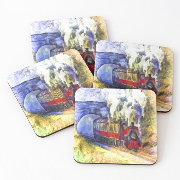 Item preview, Van Gogh Style Steam Train  designed and sold by Londonimages.