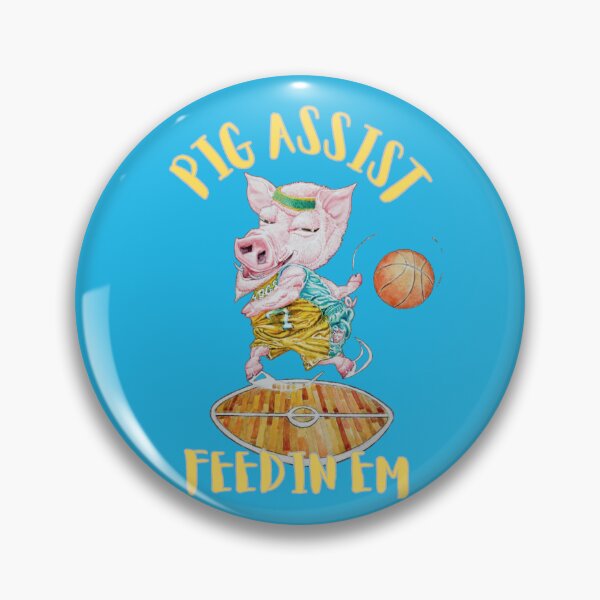 Item preview, PIG ASSIST BASKETBALL T-SHIRT  designed and sold by DennisKing.