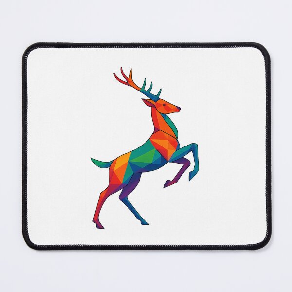 Item preview, Prismatic Leaping Deer designed and sold by TheWonkyEaselCo.