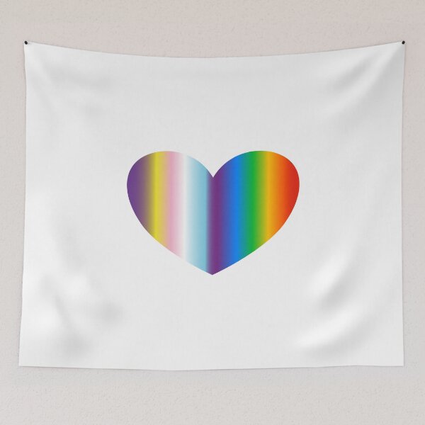 Item preview, LGBTQ Pride inclusive rainbow heart designed and sold by Inspirationmotivation.