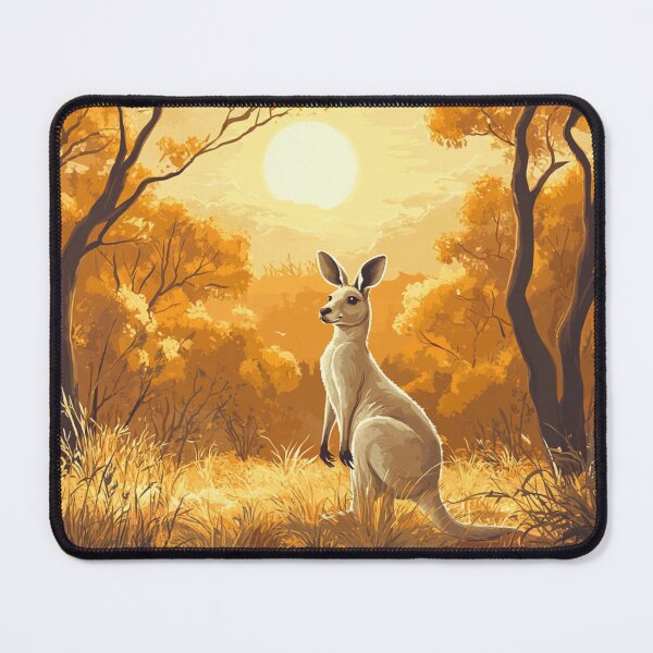 Item preview, Australia Wildlife – Kangaroo and Eucalyptus Trees designed and sold by Myra365Art.