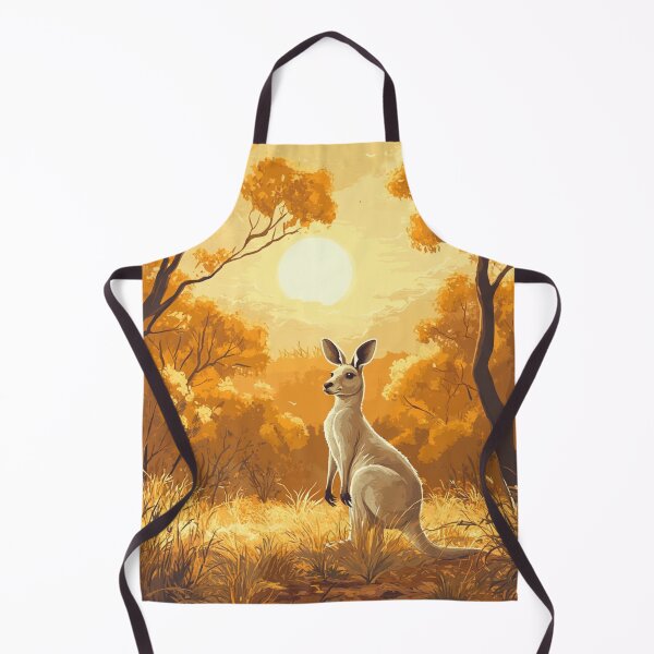 Item preview, Australia Wildlife – Kangaroo and Eucalyptus Trees designed and sold by Myra365Art.