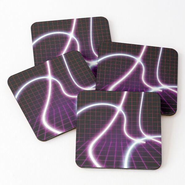 Item preview, Faded Neon Grid Texture designed and sold by CTM ArtStudio.