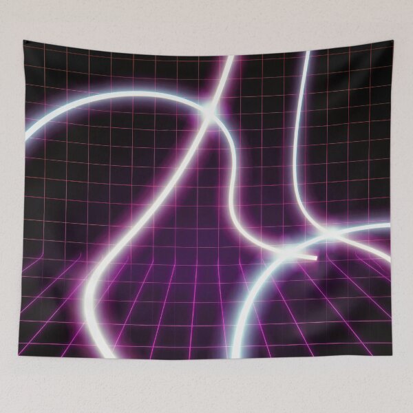 Item preview, Faded Neon Grid Texture designed and sold by CTM ArtStudio.
