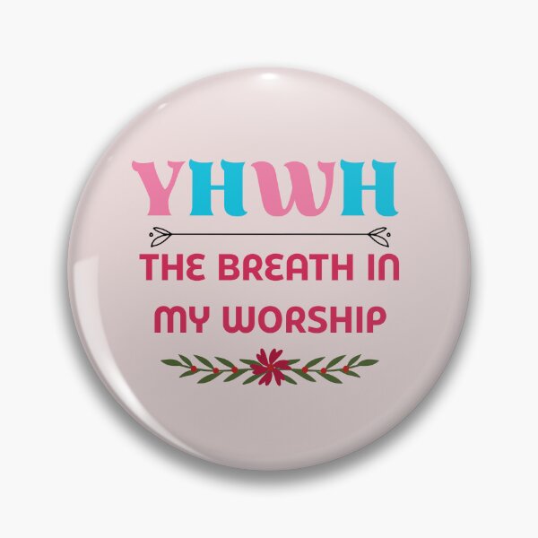 Item preview, YHWH Breath of Worship with Floral Ornament designed and sold by AnyMar2023.