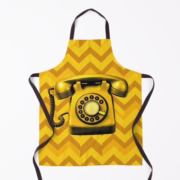 Item preview, Chevron Rotary Phone Retro Wallpaper designed and sold by CTM ArtStudio.