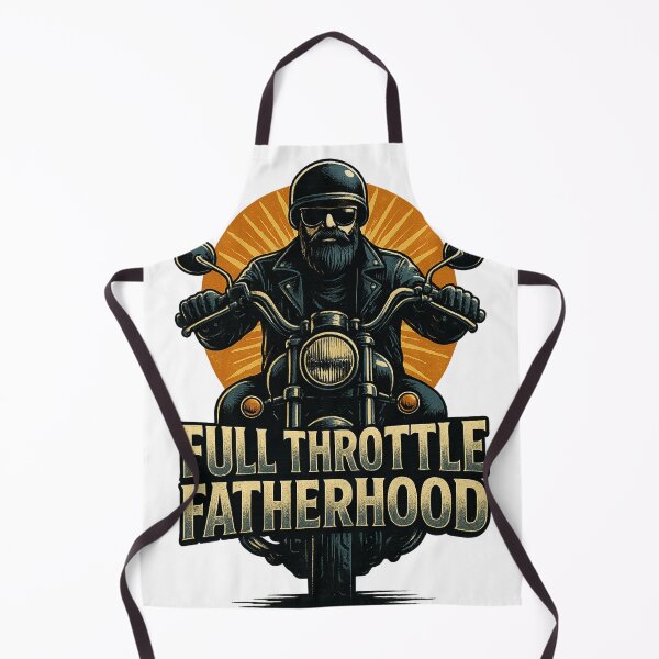 Item preview, Biker Dad at Full Throttle – Fatherhood on the Open Road designed and sold by JenniferCreaArte .