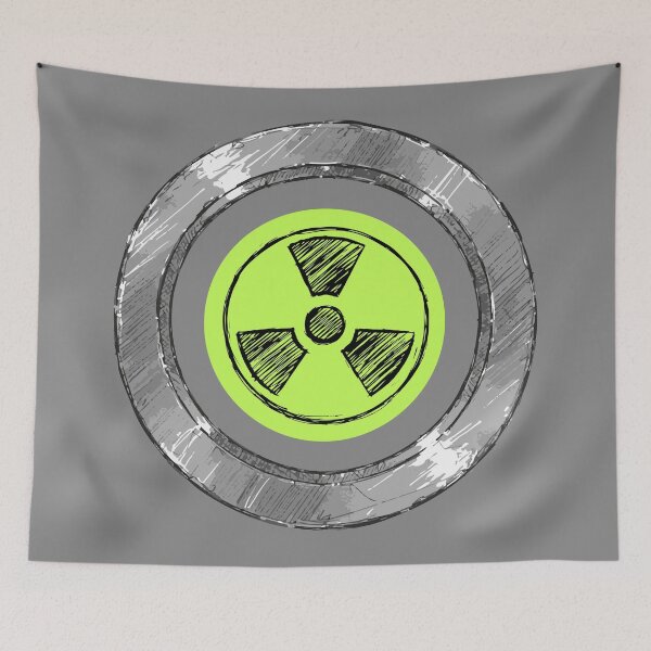 Item preview, Grungy Radioactive Symbol Sketch Art designed and sold by KiwiRider.