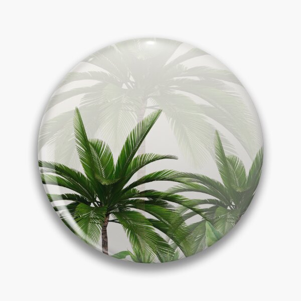 Item preview, Tropical Palm Trees Watercolor Aesthetic Landscape - Lush Green Oasis designed and sold by ElizabethCoelho.