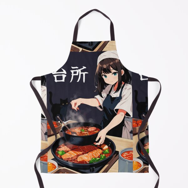 Item preview, Anime girl cooking designed and sold by ChromaStyle.