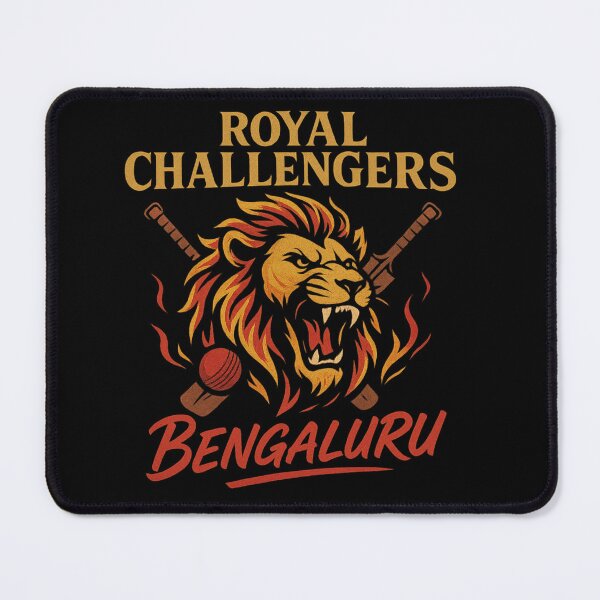 Item preview, RCB Lion Flame – Royal Challengers Bengaluru Cricket Art designed and sold by YONKO STORE.