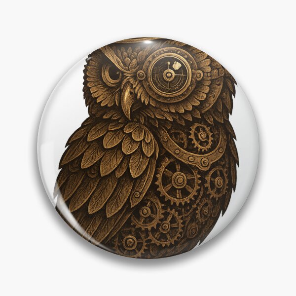 Item preview, The Steampunk Owl designed and sold by RetroGamerSpot.