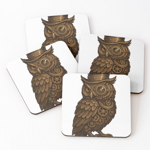 Item preview, The Steampunk Owl designed and sold by RetroGamerSpot.