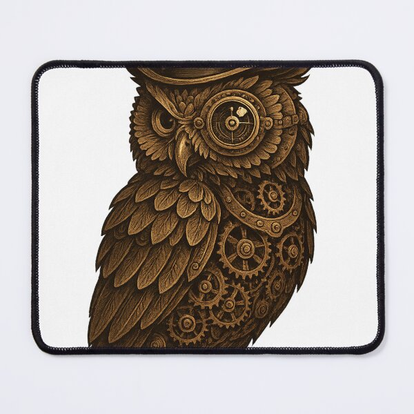 Item preview, The Steampunk Owl designed and sold by RetroGamerSpot.