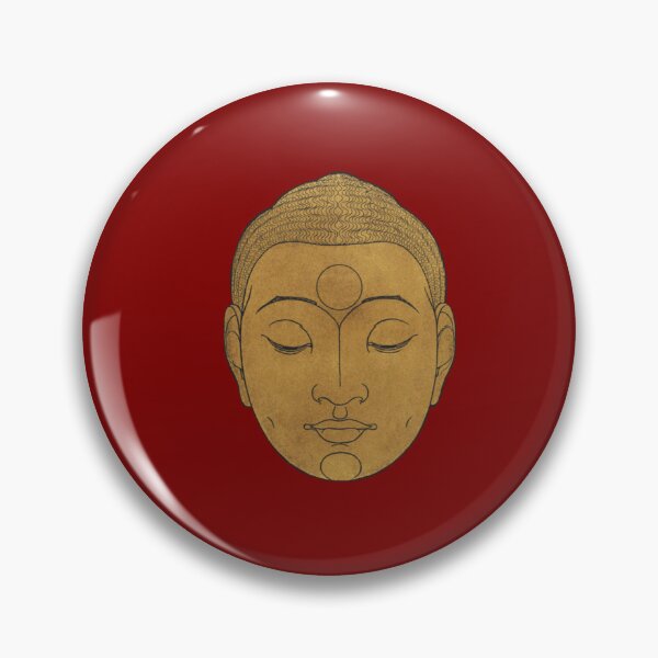 Item preview, Polkadot pattern with Buddha faces designed and sold by Share A Brain Wave.