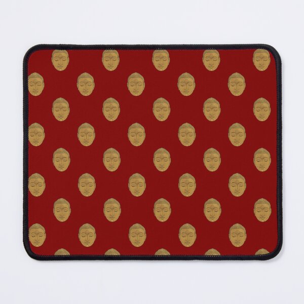 Item preview, Polkadot pattern with Buddha faces designed and sold by Share A Brain Wave.