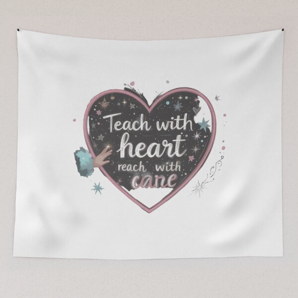 Item preview, Teach with heart reach with care designed and sold by sosason.