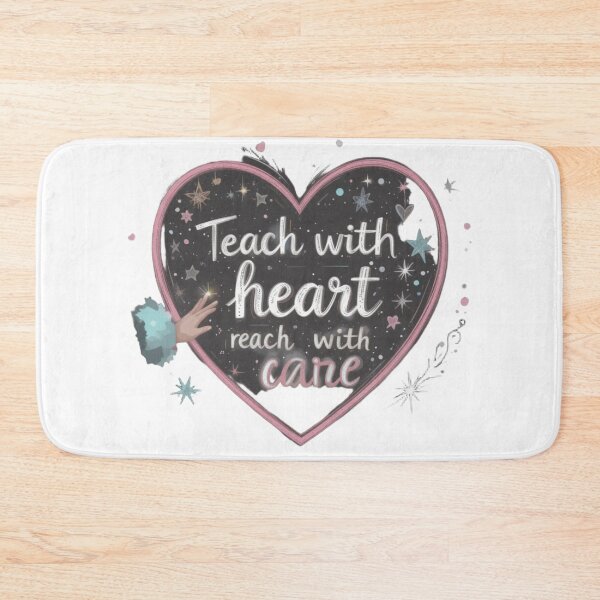 Item preview, Teach with heart reach with care designed and sold by sosason.
