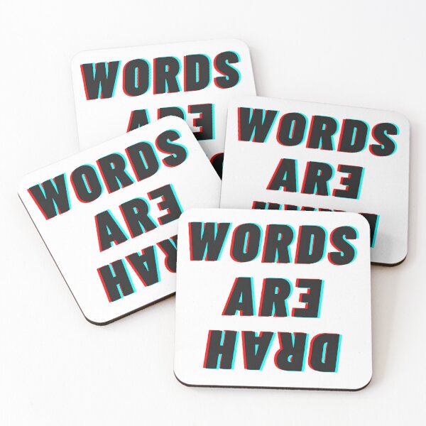 Item preview, Words Are Hard (White) designed and sold by Colorful Misfits.