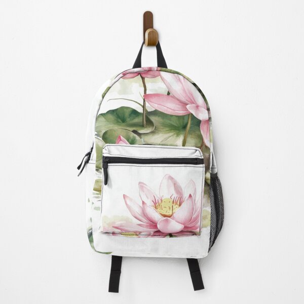 Item preview, Lotus Blossom Serenity – Soft Pink & Green Botanical Design designed and sold by Naturzauber.