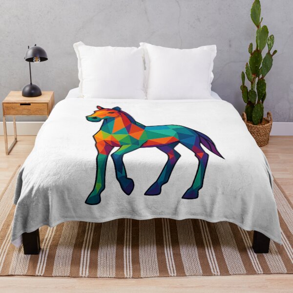Item preview, Prismatic Horse Standing Three-Quarter designed and sold by TheWonkyEaselCo.