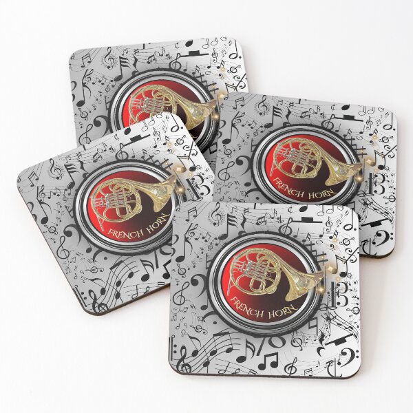 Item preview, Music Everywhere On French Horn Original Graphic Artwork designed and sold by BrightrDayMusicArt.