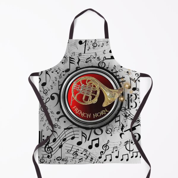 Item preview, Music Everywhere On French Horn Original Graphic Artwork designed and sold by BrightrDayMusicArt.