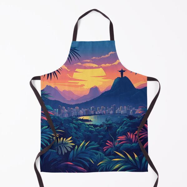 Item preview, Rio de Janeiro – Brazil Skyline and Christ the Redeemer designed and sold by Myra365Art.