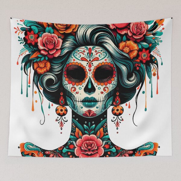 Item preview, Modern and Elegant Catrina – Artistic Illustration Inspired by Mexican Tradition designed and sold by  Ojo de Lilith.